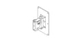 NEXO VNI-WM02 speaker wall mount, line drawing