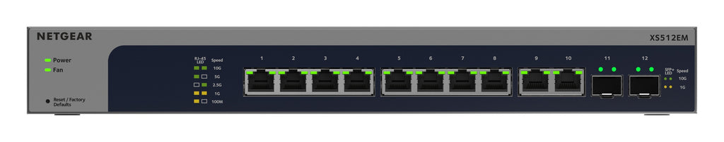 Netgear XS512EM 12-Port 10G Multi-Gig Easy Smart Switch