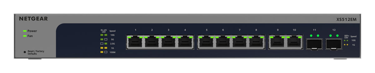 Netgear XS512EM 12-Port 10G Multi-Gig Easy Smart Switch