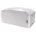 NEXO ID24 compact speaker, installation version in white, angled front view
