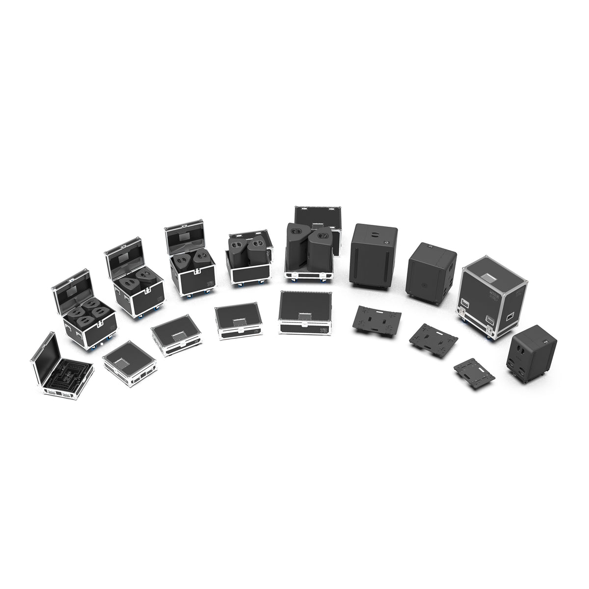 NEXO P Series flight cases and covers, range overview