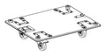 NEXO LST-WB18 wheelboard for LS18, line drawing