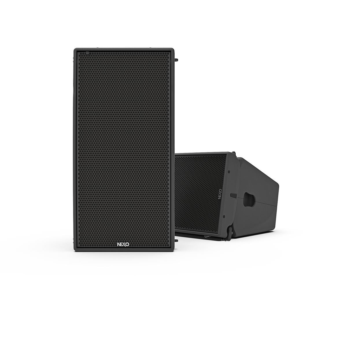 NEXO GEO M12 line array module, upright and horizontal