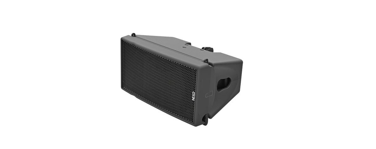 NEXO GEO M10 line array module, angled view