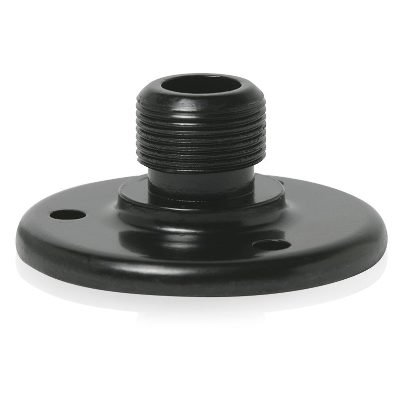 AtlasIED AD-12BE Surface Mnt Male Mic Flange 5/8"-27 Thread Ebony Finish