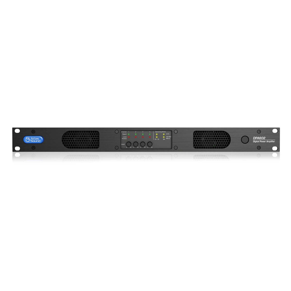 AtlasIED DPA602 Networkable Power Amplifier, 600W, 4Ch, 4Ω