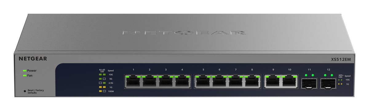 Netgear XS512EM 12-Port 10G Multi-Gig Easy Smart Switch
