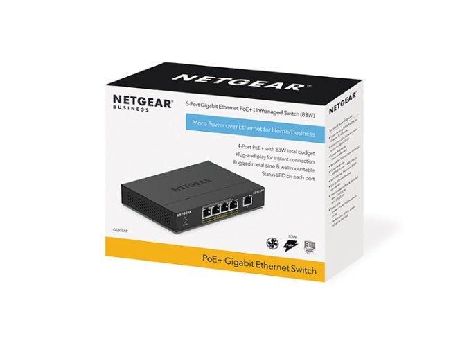 Netgear GS305PP 5-Port Switch PoE+ (83W)