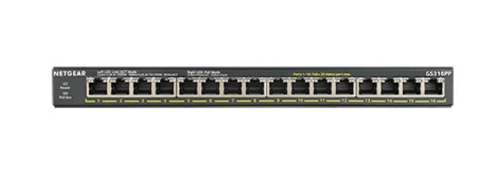 Netgear GS316PP 16-Port Switch FlexPoE (183W)