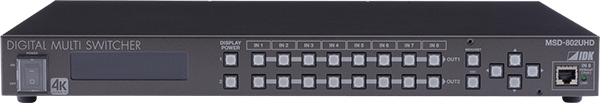 IDK MSD-802UHD 4K@60 Digital Multi Switcher, 8 Inputs & 2 Outputs