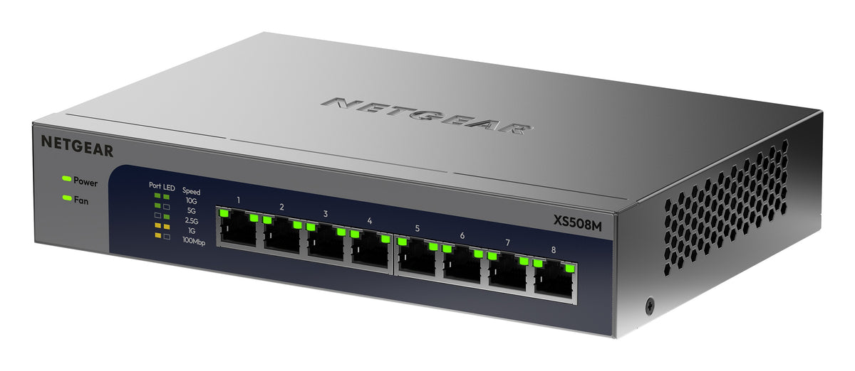 Netgear XS508M 8-Port 10G/Multi-Gig Ethernet Unmanaged Switch