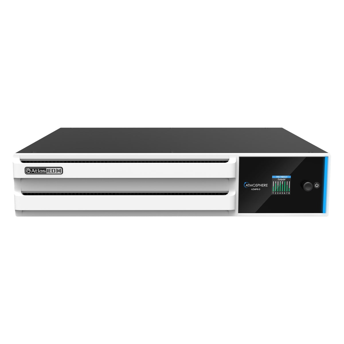 AtlasIED AZMP8-D Atmosphere™ 8-Zone Signal Processor, 1200W Amp & Dante