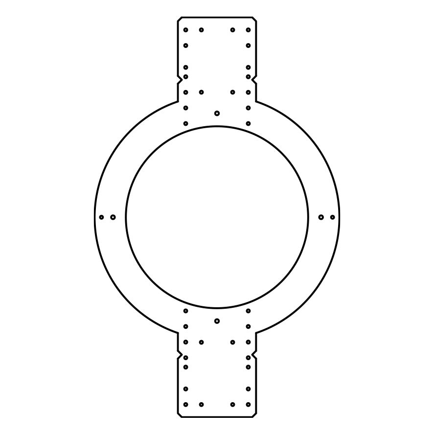AtlasIED FC-8MR New Construction Ring (Mud Ring) for 8" Premium Ceiling Speaker