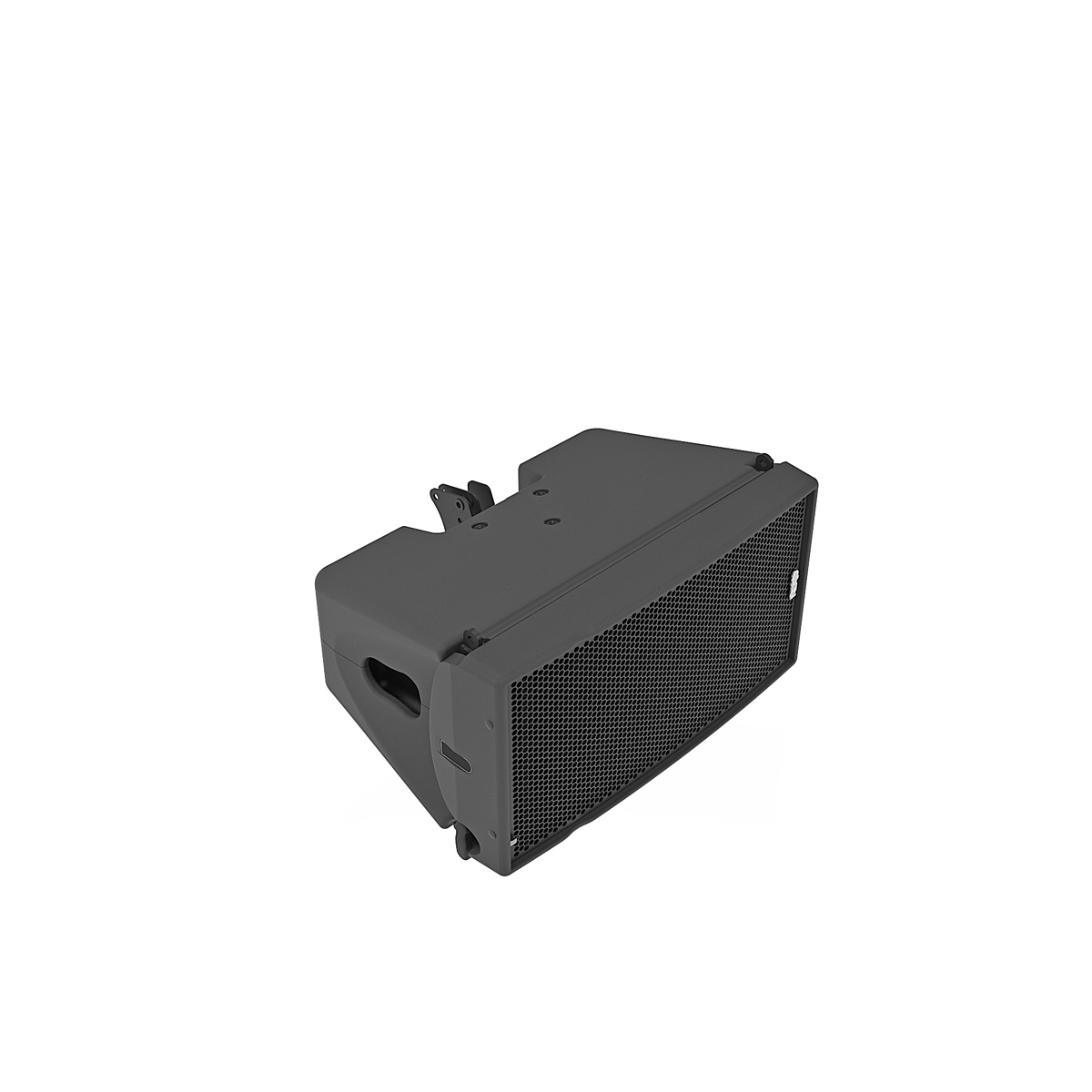 NEXO GEO M10 line array module, angled view from above