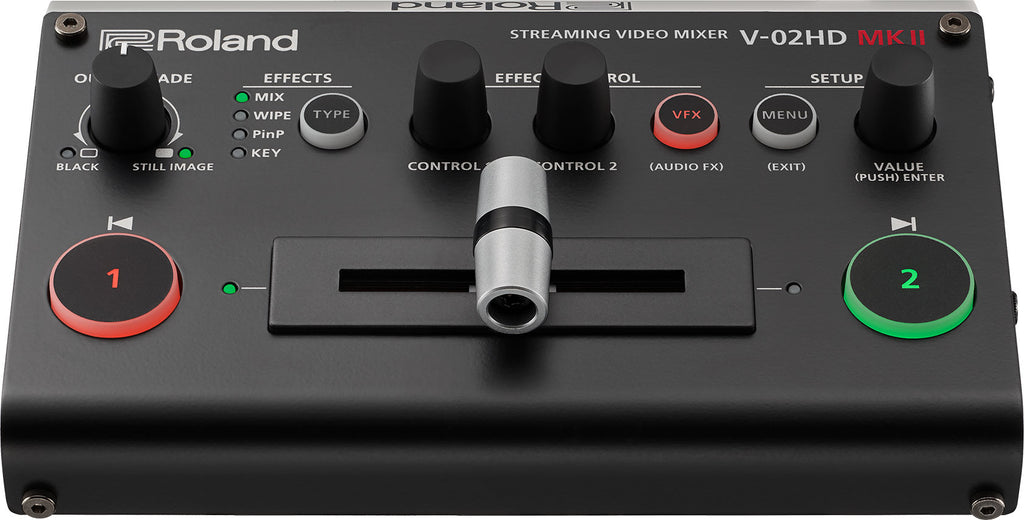 Roland V-02HDMKII 2-Channel HDMI Switcher with Scaler and USB-C Streaming