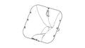 NEXO PNU-P12FLGPS PS dispersion flange for P12, line drawing