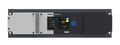 NEXO NXAMP4x4MK2 Powered TD Controller, 3U rack unit, front view with touchscreen