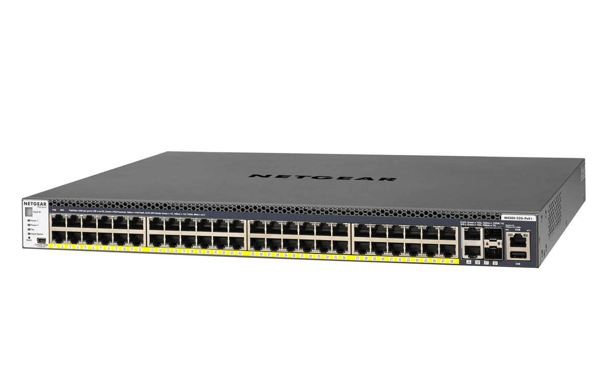 Netgear M4300-52G-PoE+ Managed Switch with APS550W PSU