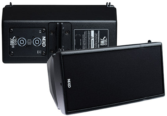 NEXO GEO M620 line array module, front and rear views