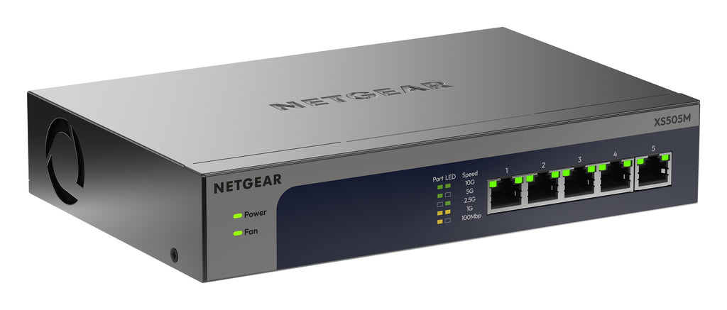 Netgear XS505M 5-Port 10G/Multi-Gig Ethernet Unmanaged Switch