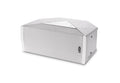 NEXO ID24 compact speaker, installation version in white, angled front view