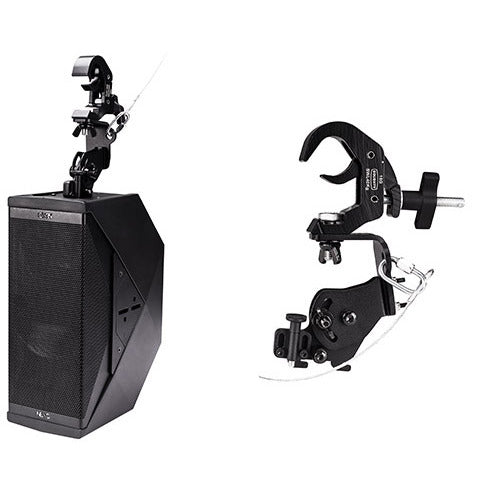 NEXO IDT-TCBRK2538 quick release truss clamp (25–38 mm), with an ID24 hung vertically