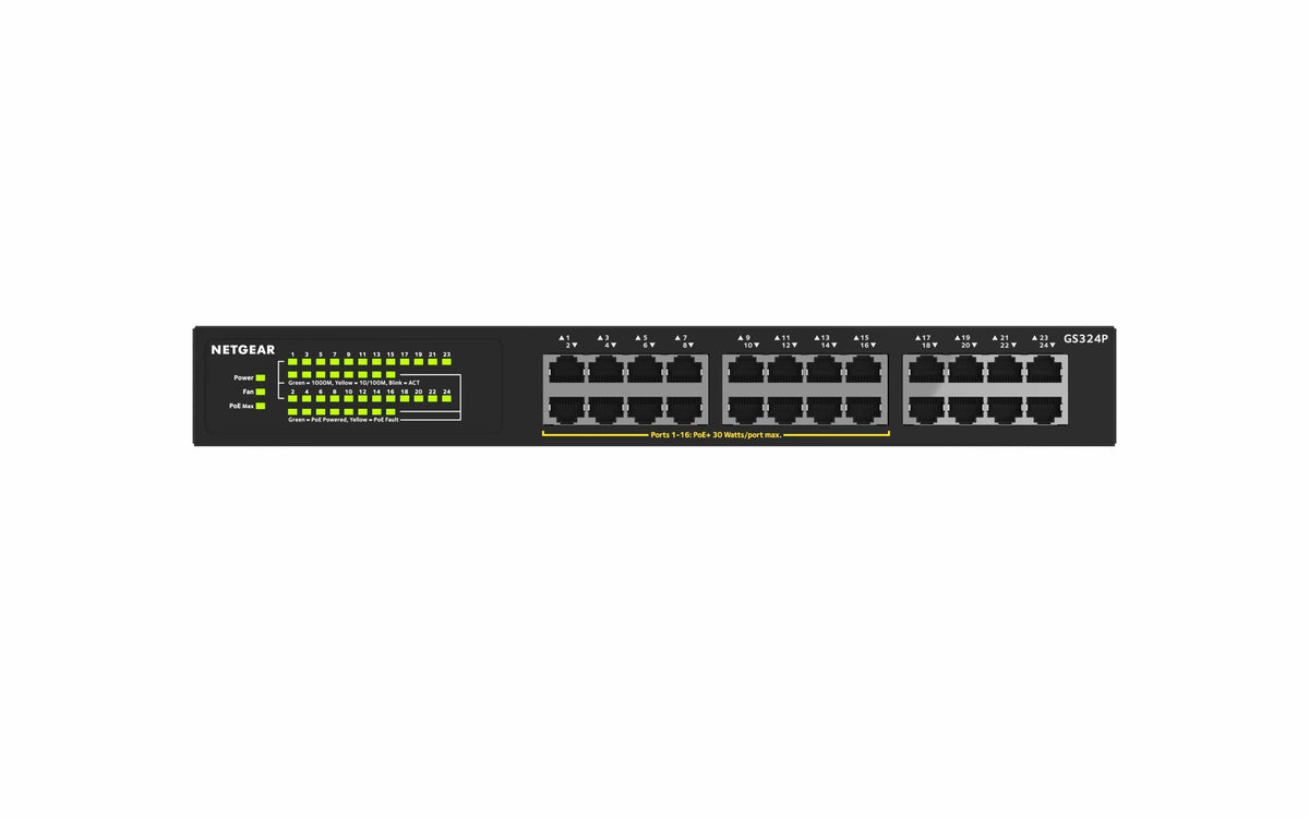Netgear GS324P 24-Port Switch PoE+