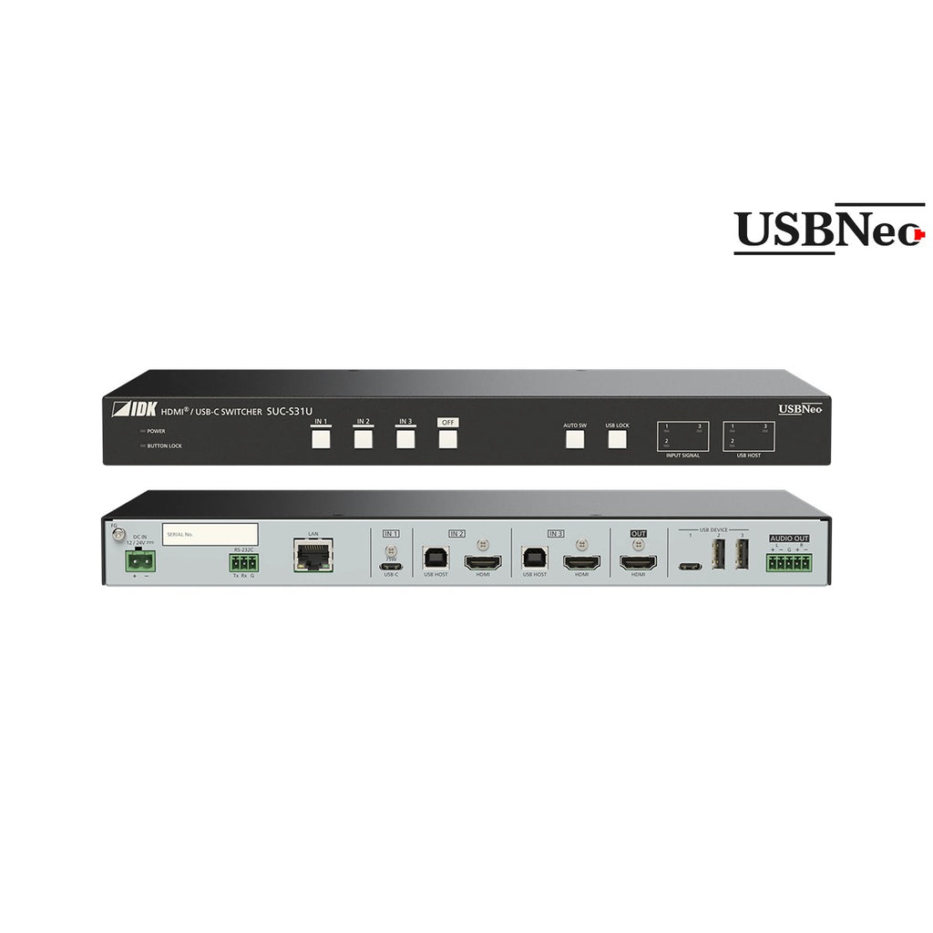 IDK SUC-S31U 4K@60 HDMI & USB-C Switcher 3 Inputs 1 Output
