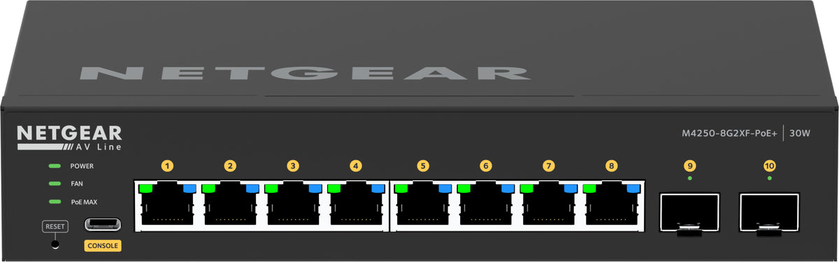 Netgear GSM4210PX 8-Port 1Gbit/s PoE+ Switch