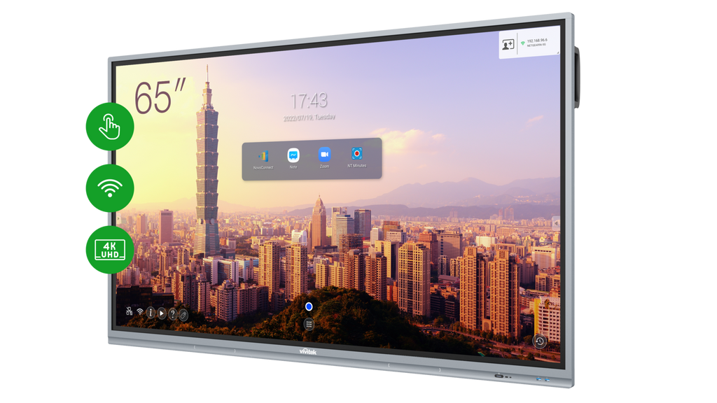 Vivitek EK655i NovoTouch 65-inch 4K-UHD Interactive Display