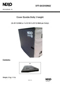 NEXO STT-DCOVER02 cover for a double STM dolly, three modules high, information sheet with photo