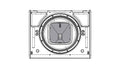 NEXO PNU-P15FLGPS PS dispersion flange fitted in a P15, front line drawing
