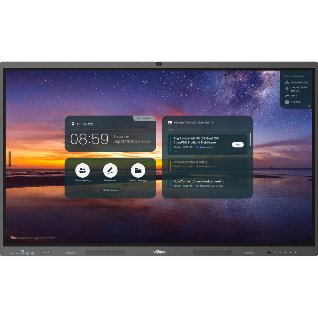 Vivitek BK752iw5 NovoTouch 75-inch 4K-UHD Bundle