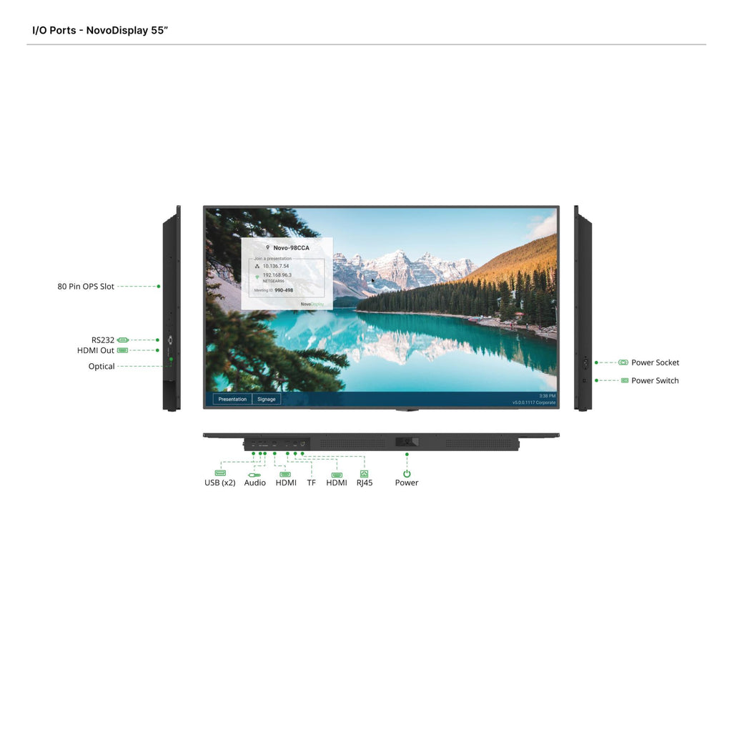 Vivitek DK553 NovoDisplay 55-inch Digital Signage Display