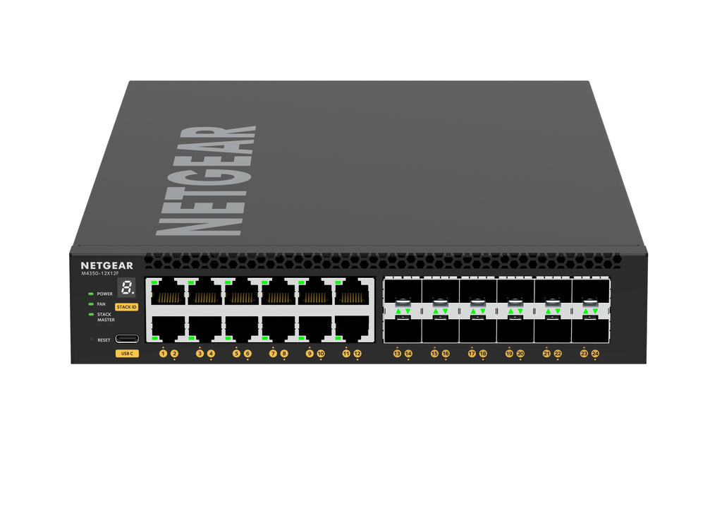 Netgear XSM4324 12x 10G/Multi-Gig and 12x SFP+ Managed Switch