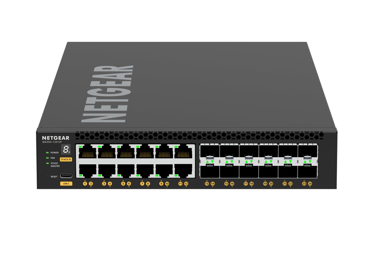 Netgear XSM4324 12x 10G/Multi-Gig and 12x SFP+ Managed Switch