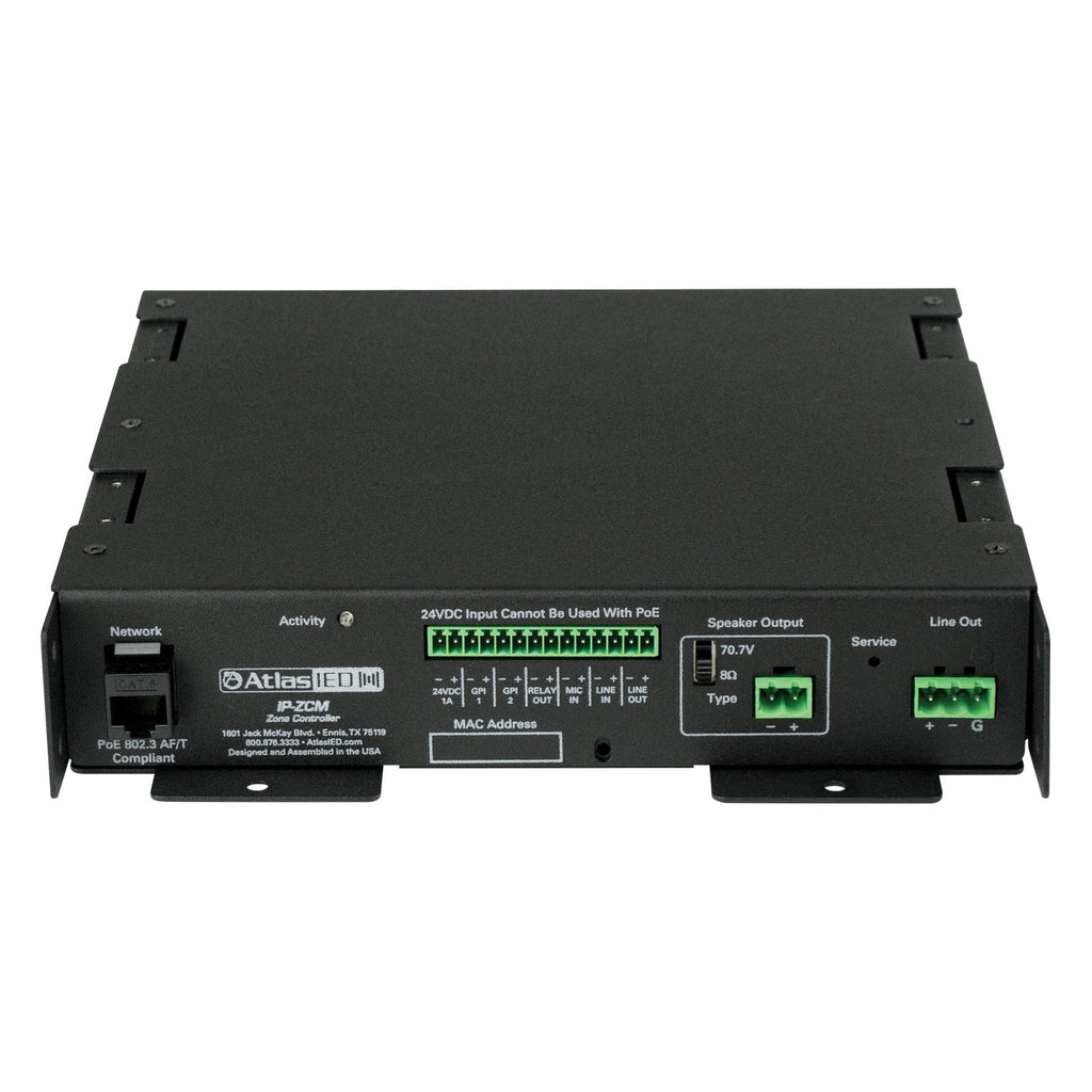 AtlasIED IP-ZCM PoE+ IP-to-Analog Gateway with Integrated Amplifier