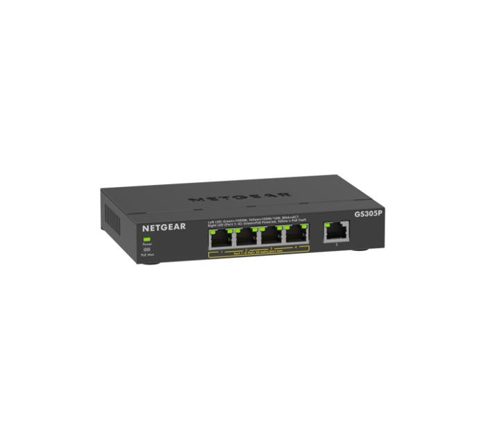 Netgear GS305P 5-Port Gigabit Ethernet Unmanaged Switch with PoE+