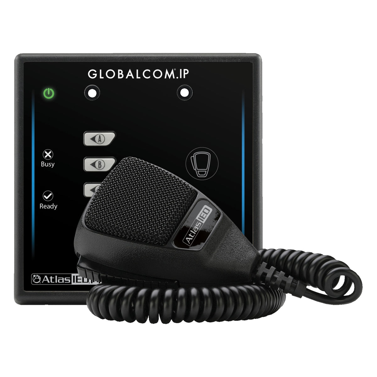 AtlasIED IPCSD4 GLOBALCOM IP Digital Microphone Station with 4 Buttons