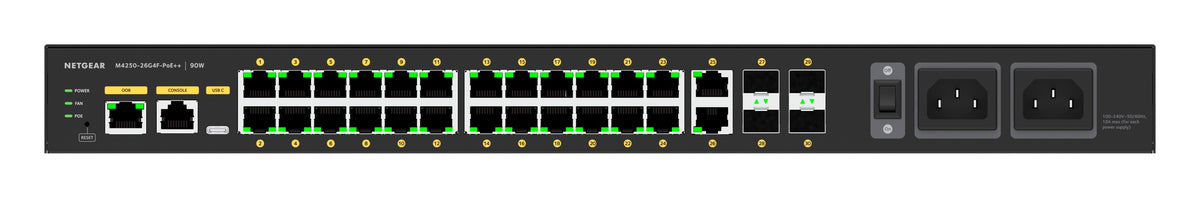 Netgear M4250-26G4F-PoE++ Managed Switch