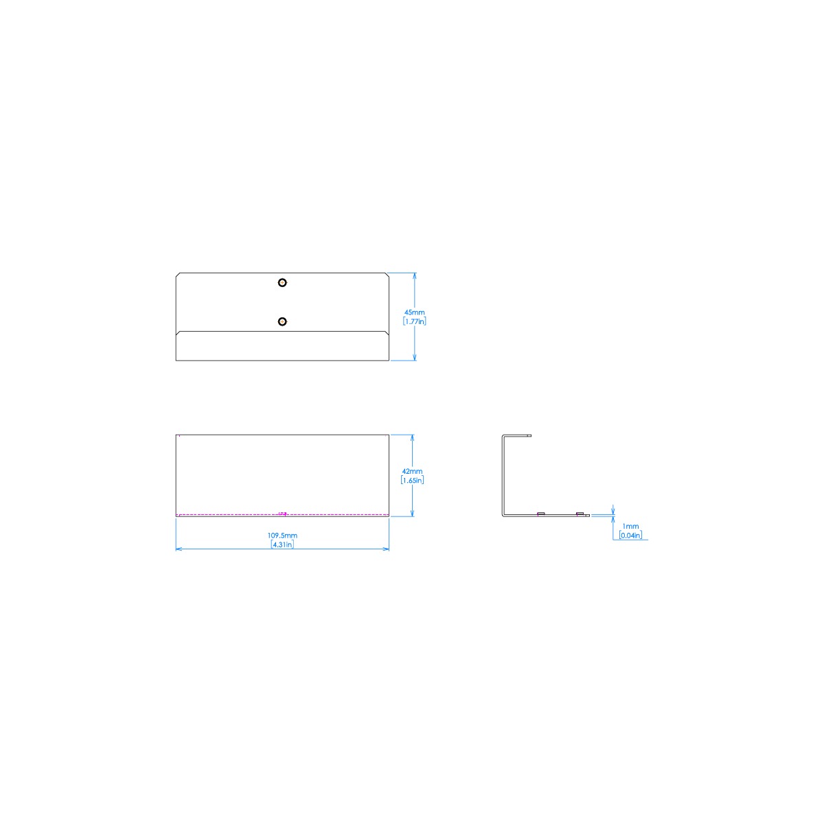 IDK RM-SF Rack Mount Tray 180 mm