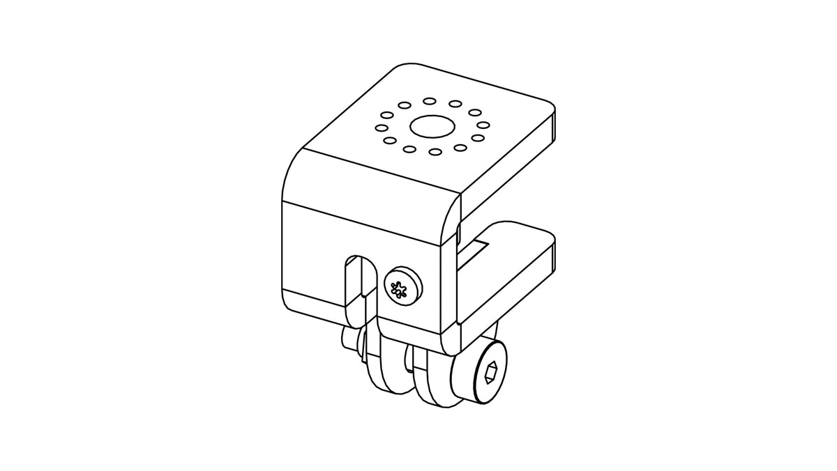 NEXO VNI-WMADAPT wall mount adapter, line drawing