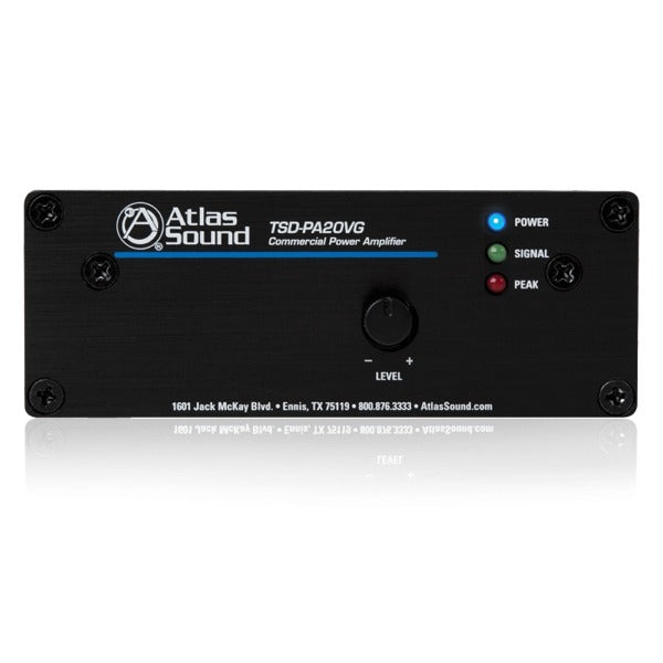 AtlasIED TSD-PA20VG 1 Input 20-Watt 25V/70V/100V/4Ω Power Amplifier