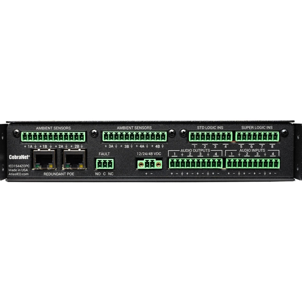 AtlasIED IED1544ZOPC GLOBALCOM® 4x4 CobraNet Smart Zone Output Processor