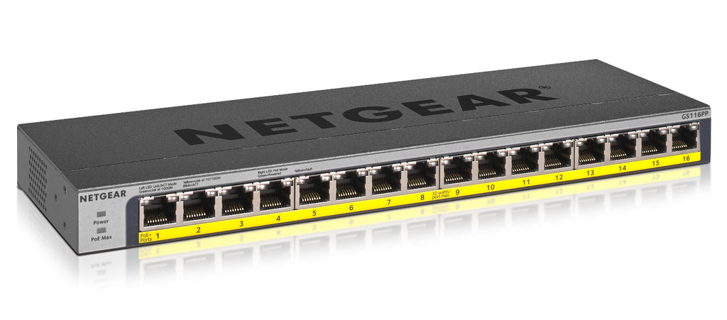 Netgear GS116PP 16-Port Switch FlexPoE (183W)