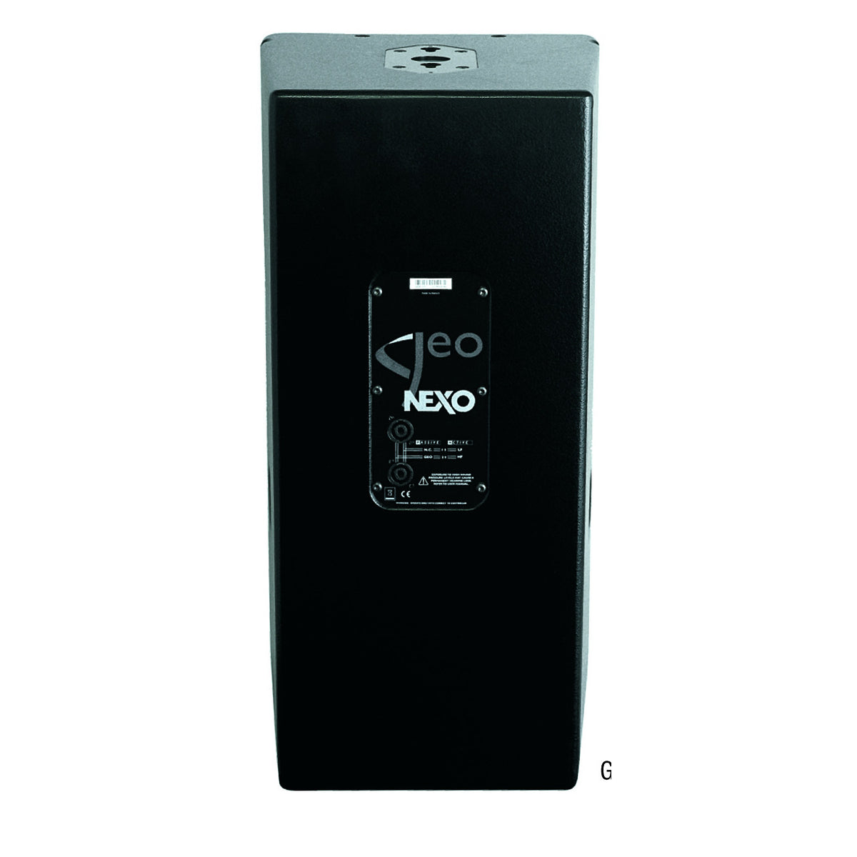 NEXO GEO S1210 module, rear view with connector plate