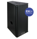 NEXO GEO S1230-ST-EN54 stadium module, angled front view with EN54 certified badge