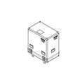 NEXO MST-2CASEMSUB15 flight case for two MSUB15 subwoofers, line drawing