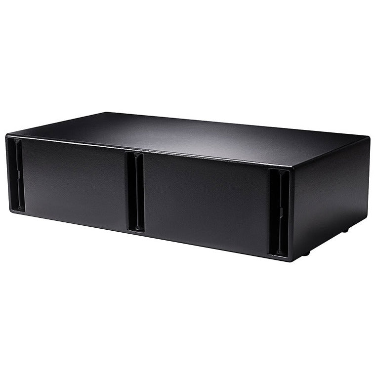 NEXO IDS210 low-profile subwoofer, installation version, angled front view