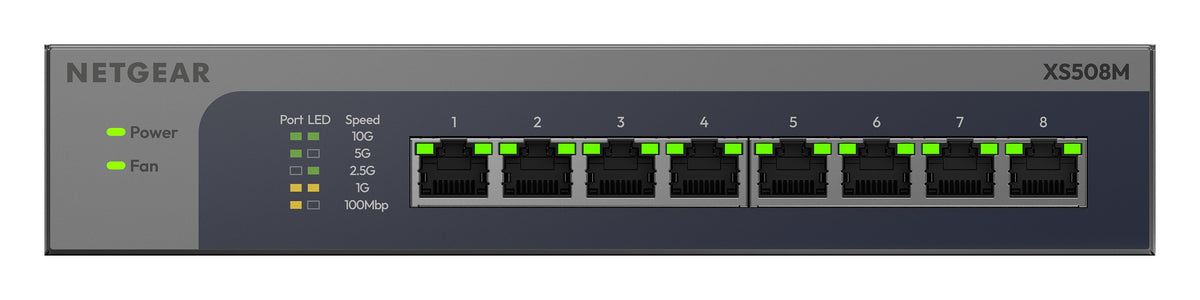 Netgear XS508M 8-Port 10G/Multi-Gig Ethernet Unmanaged Switch